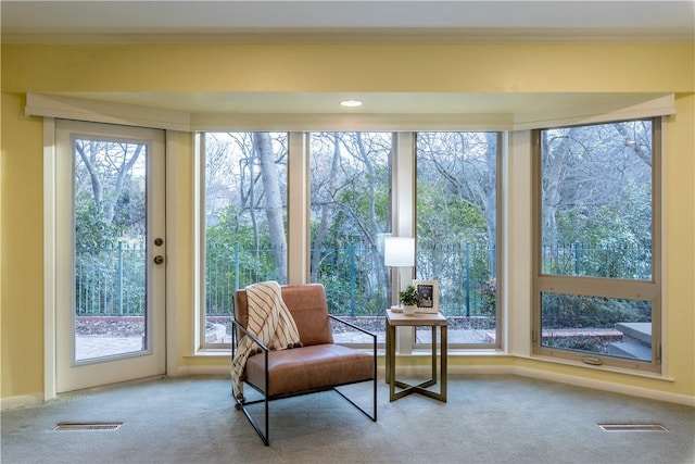 view of sunroom / solarium