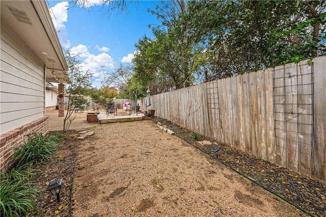 view of yard with a patio