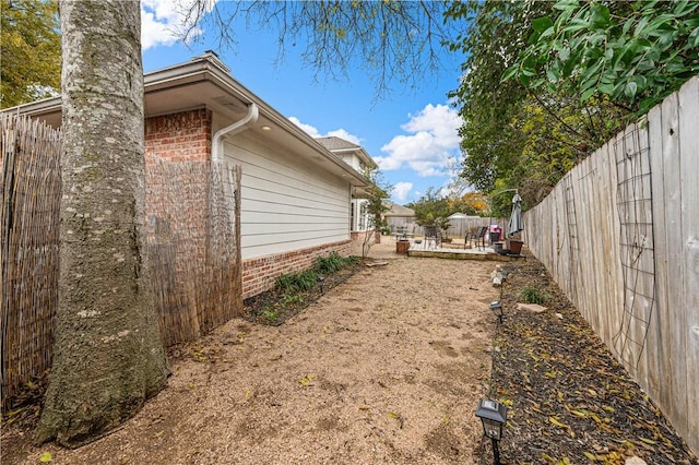 view of yard with a patio