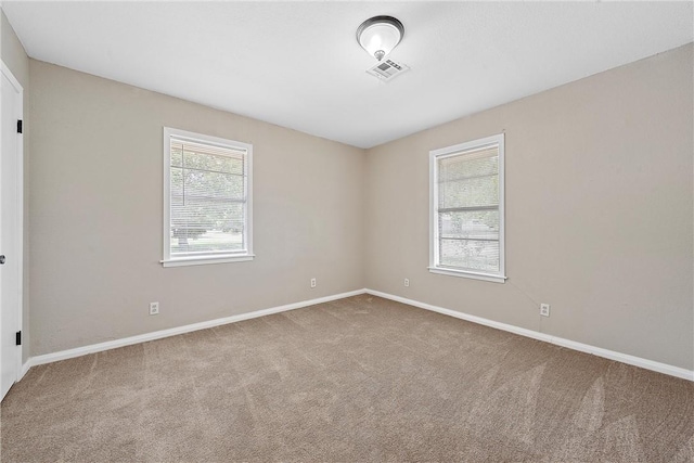 view of carpeted empty room