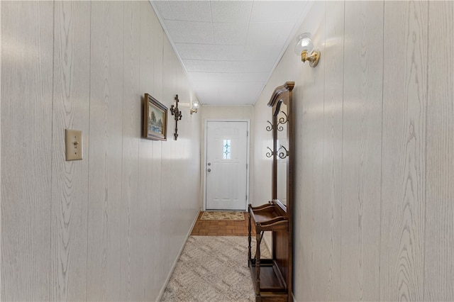 entryway with parquet floors