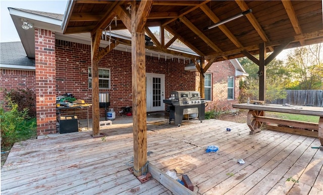 view of wooden terrace