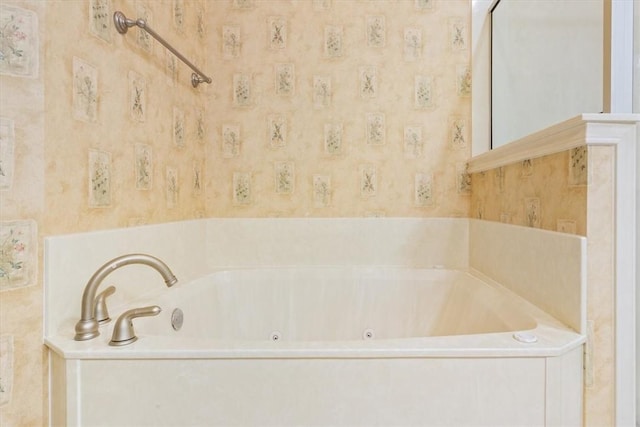 bathroom featuring a tub