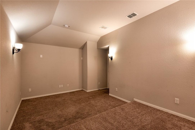 interior space with lofted ceiling