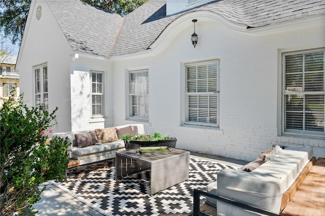 view of patio with outdoor lounge area