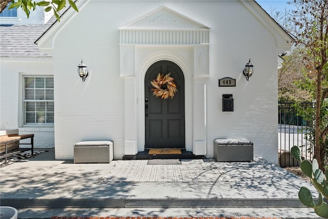 view of exterior entry