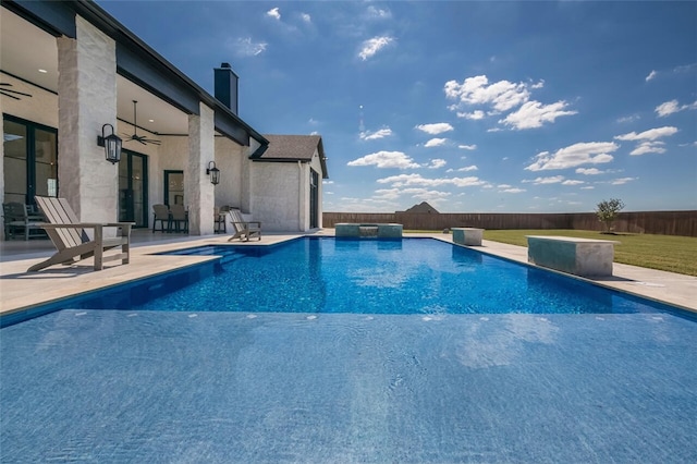 view of pool with a patio area