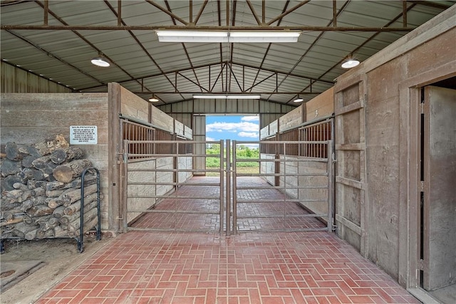 view of horse barn