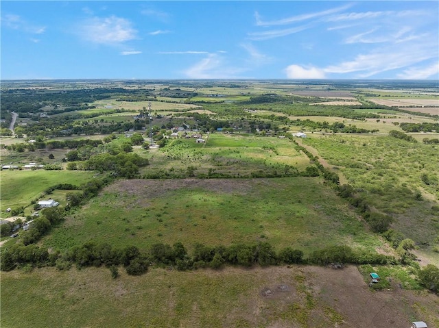 bird's eye view featuring a rural view