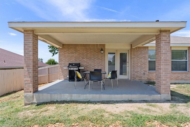 view of patio / terrace with grilling area