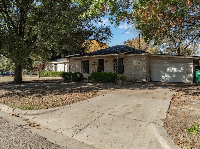 ranch-style house with a garage