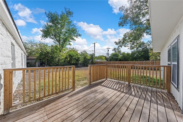 view of wooden terrace