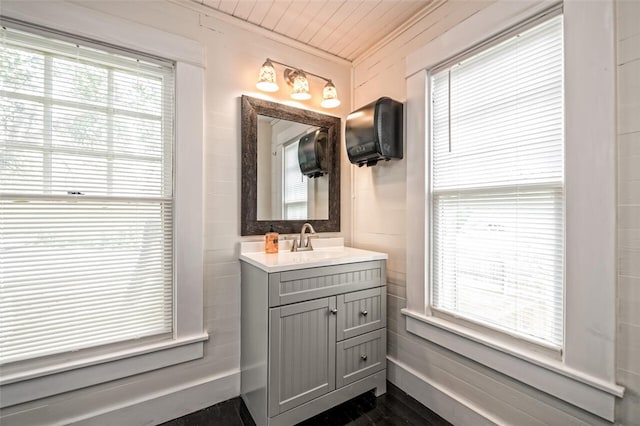 bathroom featuring vanity