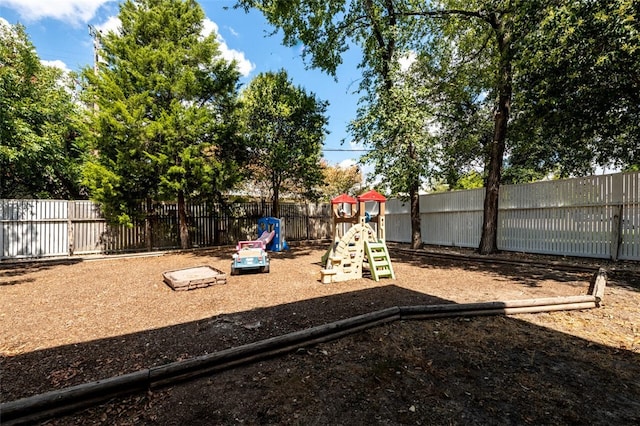 view of jungle gym