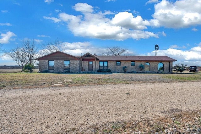 view of ranch-style home