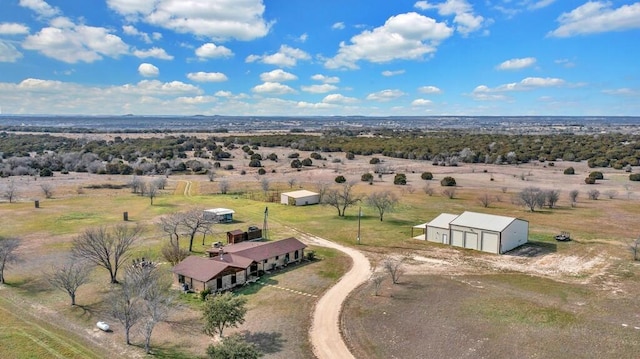 bird's eye view featuring a rural view