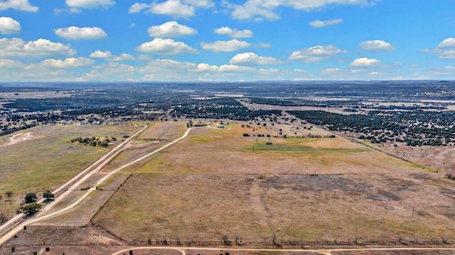 drone / aerial view featuring a rural view