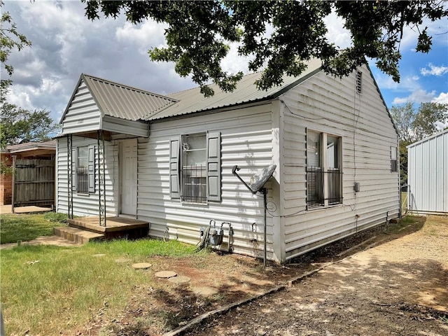 view of property exterior