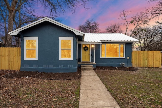 view of bungalow-style house