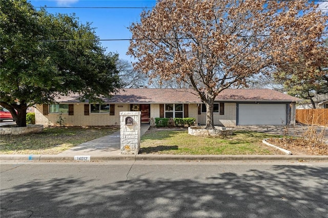 ranch-style house with a garage