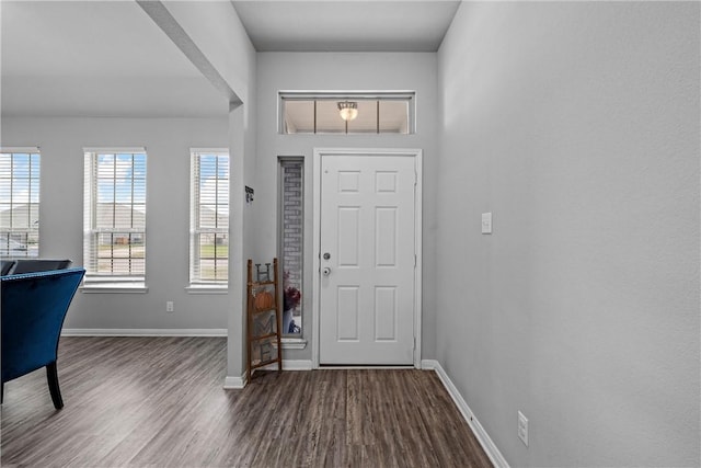 entrance foyer featuring hardwood / wood-style floors