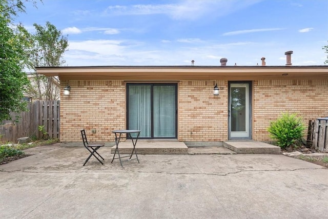 rear view of property with a patio