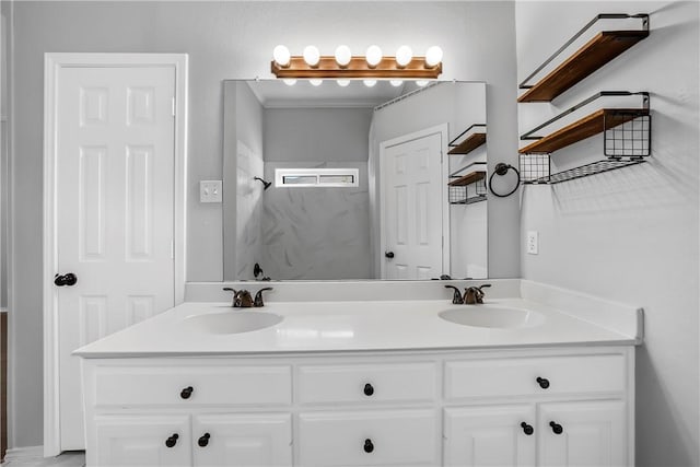 bathroom featuring vanity