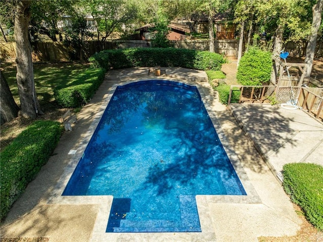 view of pool