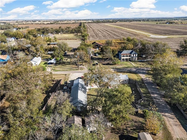 bird's eye view featuring a rural view