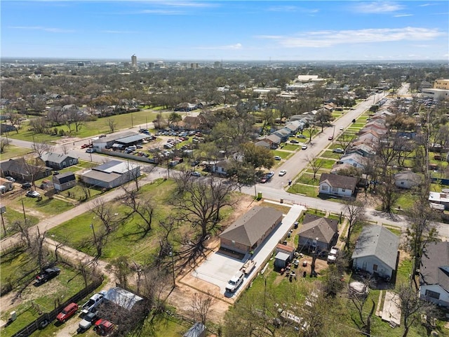 bird's eye view featuring a residential view