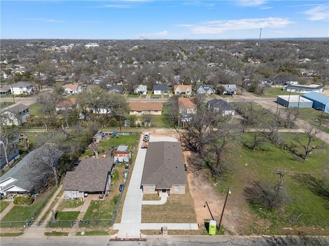 drone / aerial view featuring a residential view