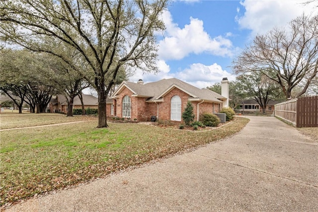 view of property exterior with a yard