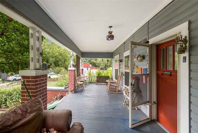 view of patio / terrace featuring covered porch