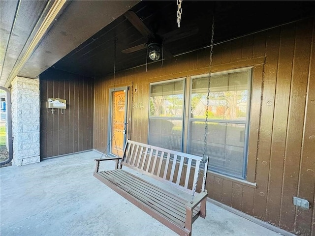 view of patio / terrace featuring a porch