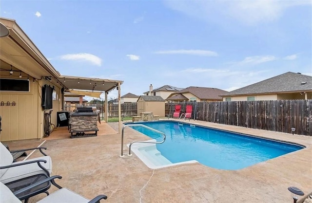 view of pool with a patio