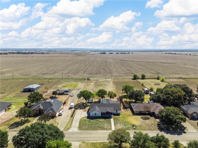 drone / aerial view featuring a rural view