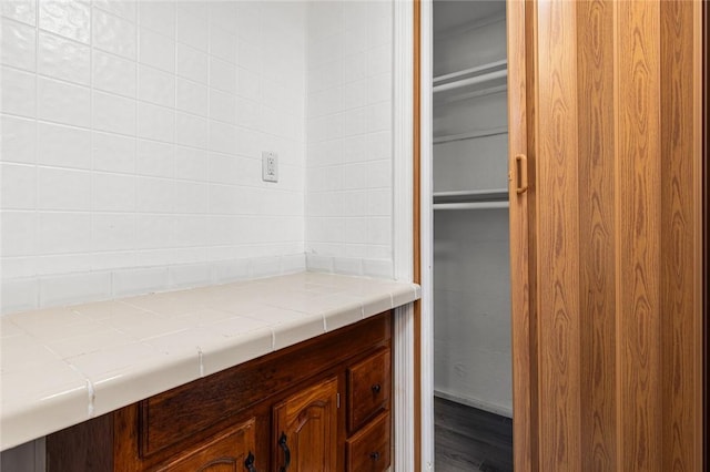 bathroom featuring hardwood / wood-style floors