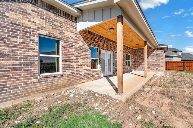 back of house featuring a patio area