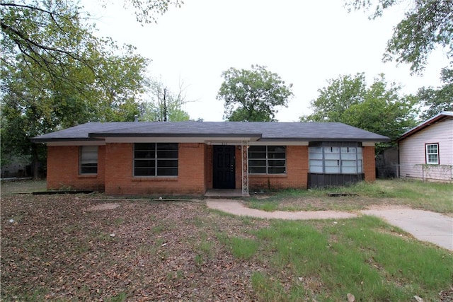 view of ranch-style house