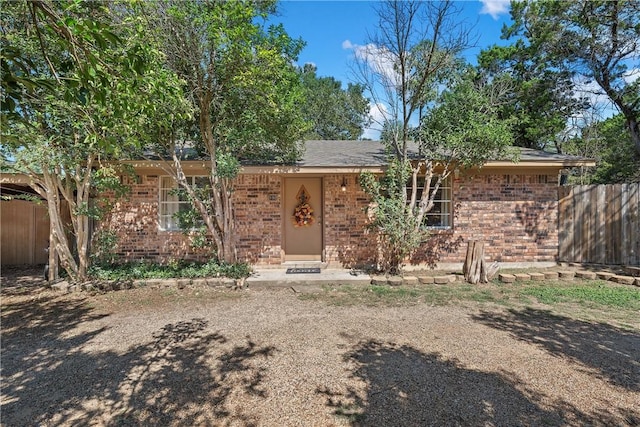 view of ranch-style house