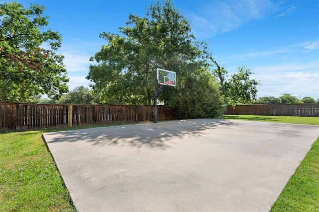 view of patio / terrace with basketball court