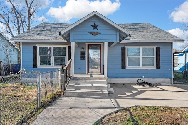 view of bungalow-style house