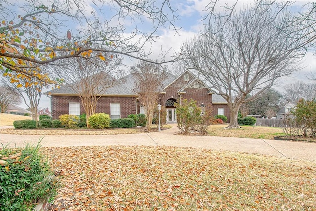 view of front facade featuring french doors