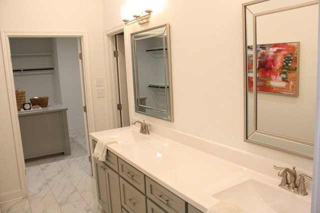 bathroom with vanity