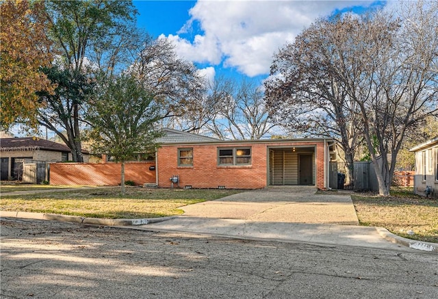 view of ranch-style house