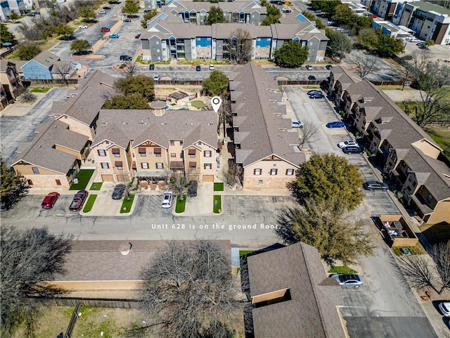 drone / aerial view featuring a residential view