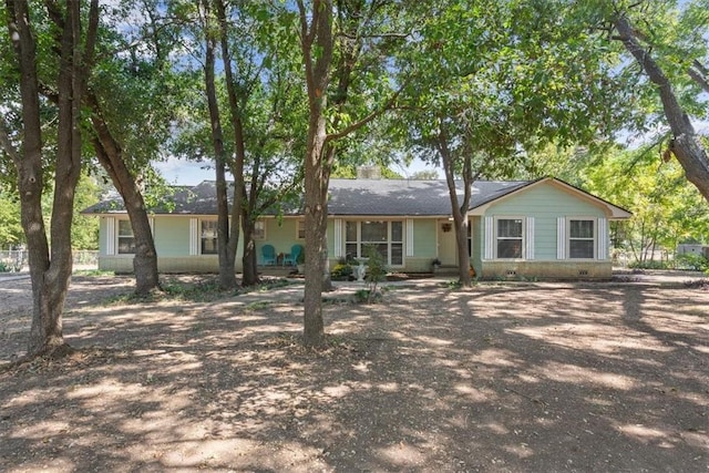 view of ranch-style home