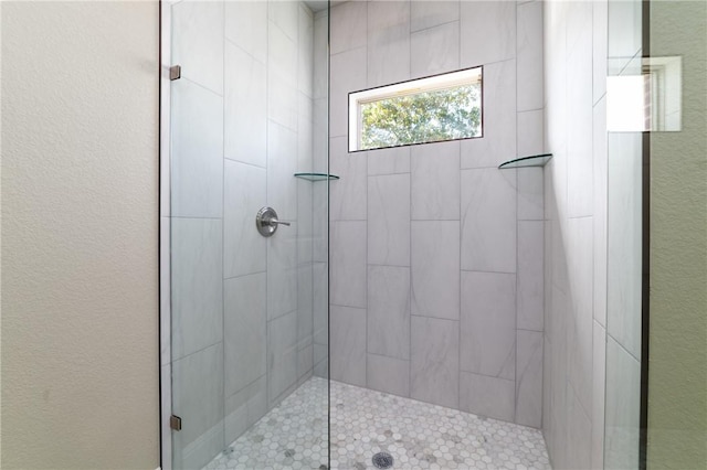 bathroom with walk in shower