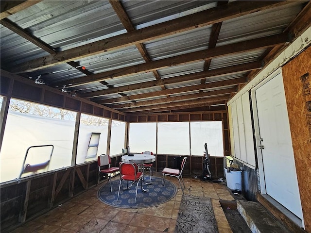 view of sunroom / solarium