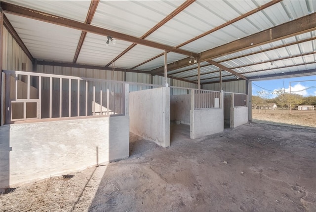 view of horse barn